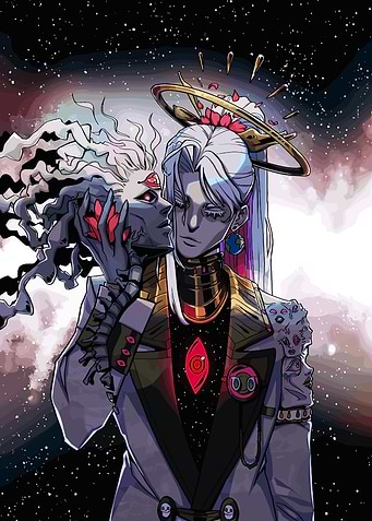 Hades fanart: Thanatos and Zagreus