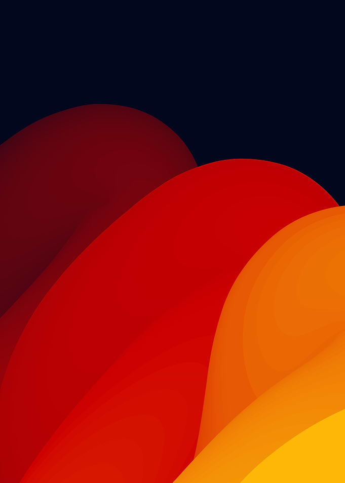 Abstract Soft Gradient Warm Color Waves