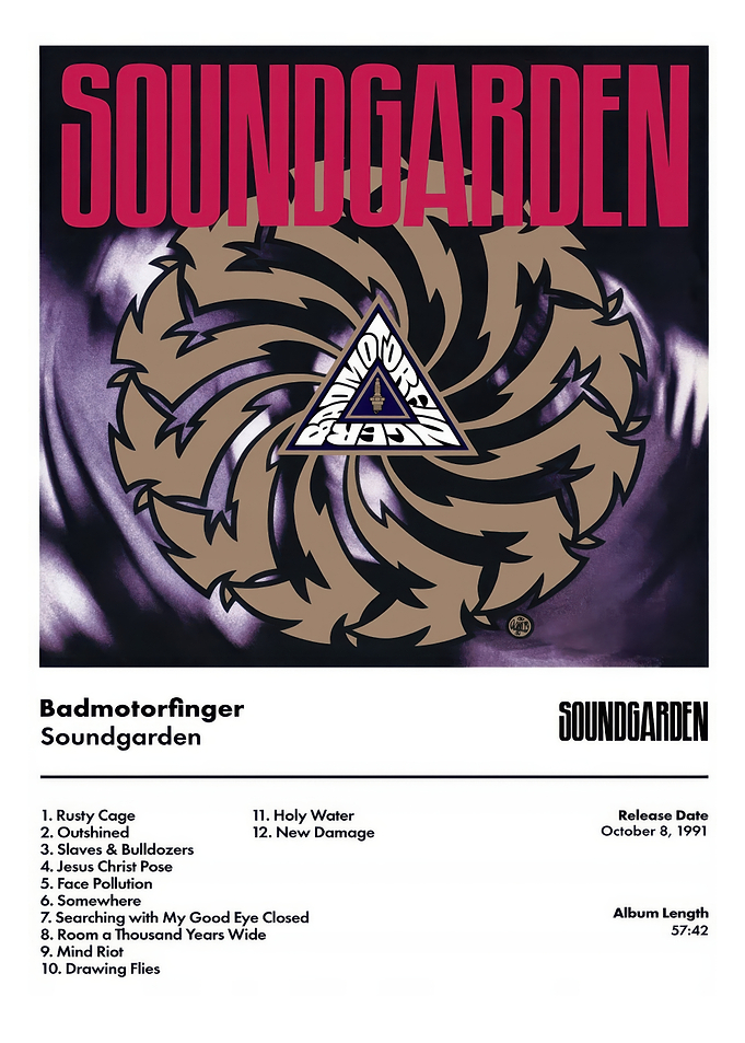 Soundgarden - Badmotorfinger Album Cover