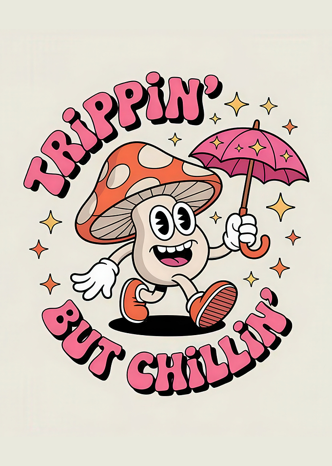 Trippin' But Chillin' Mushroom