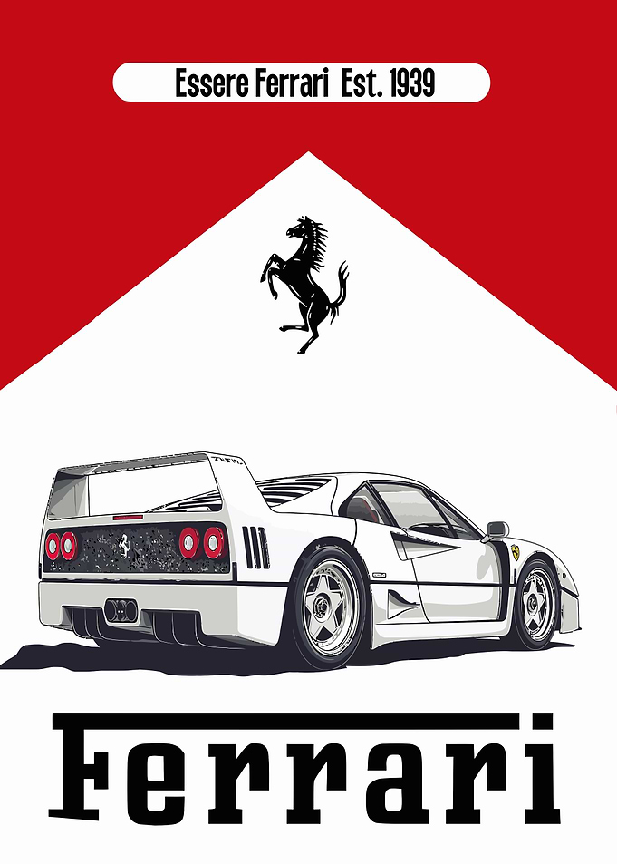Ferrari F40 Marlboro Livery Art