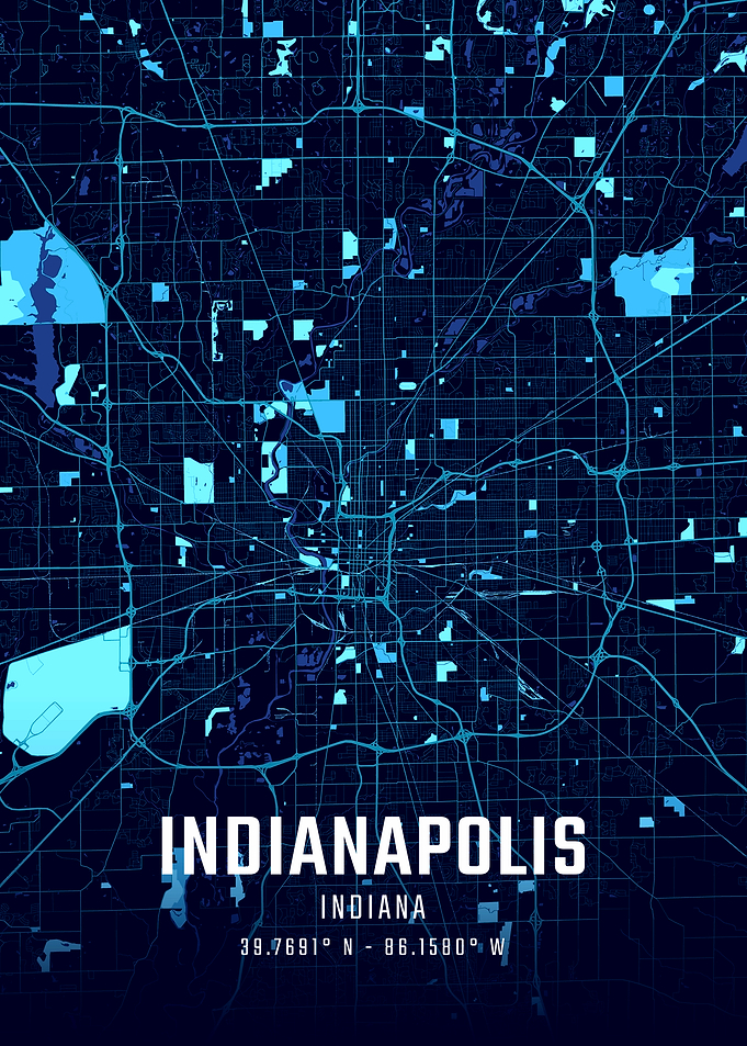 Indianapolis Midnight City Map