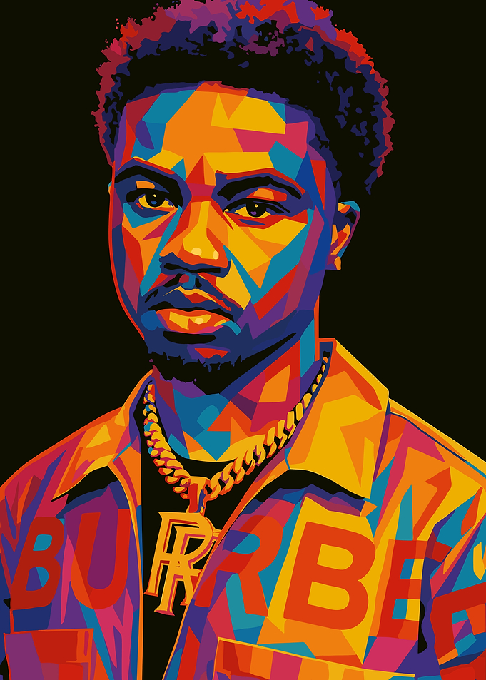 Roddy Ricch Pop Art Portrait