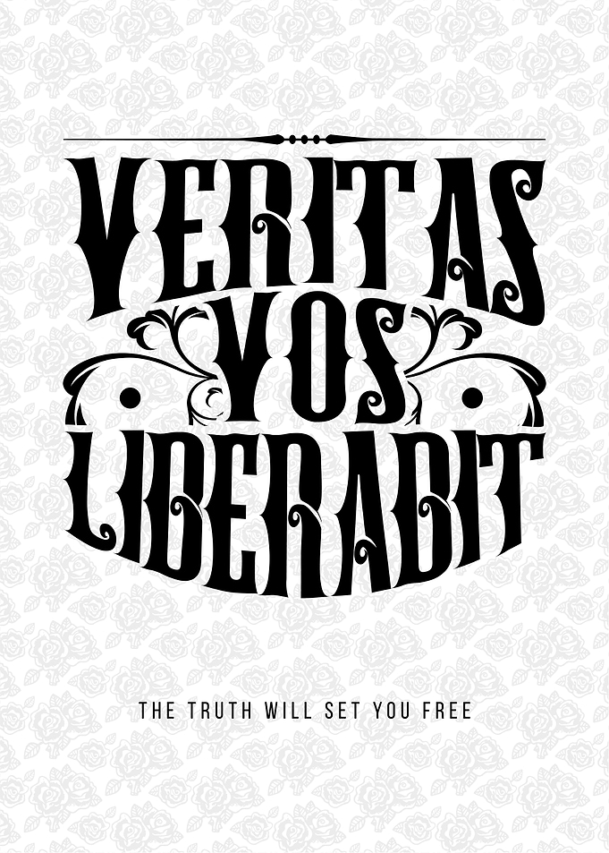 Veritas Vos Liberabit Typography Art