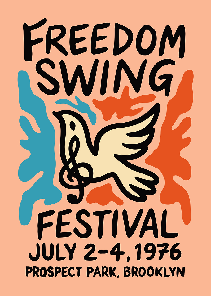 Freedom Swing Festival Poster, 1976