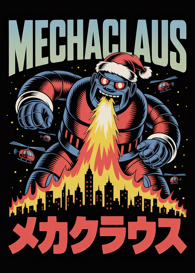 Mechaclaus Robot Santa City Attack