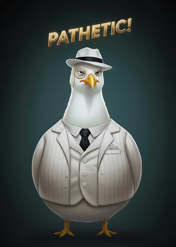 Pathetic Skeptical Seagull