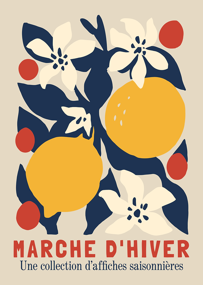Marche d'Hiver Floral Fruit Art