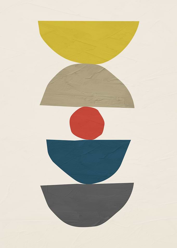 Abstract Geometric Shapes Art