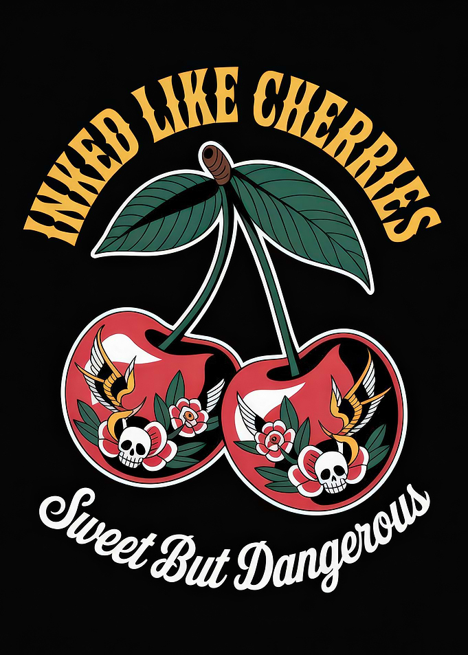 Inked Cherries Tattoo