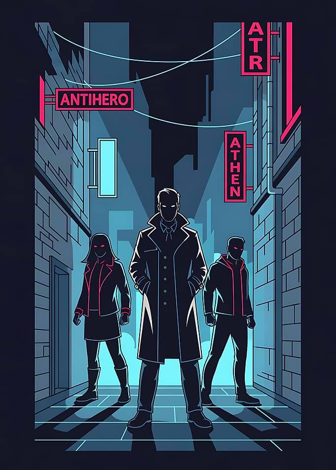 Antihero Team in Urban Alleyway