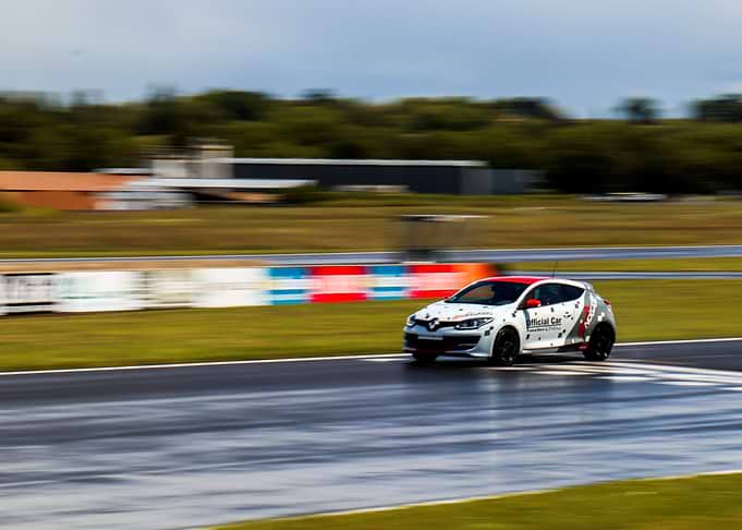 Renault Megane racing on track
