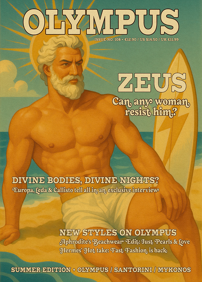 Olympus Magazine Cover: Zeus Summer Edition