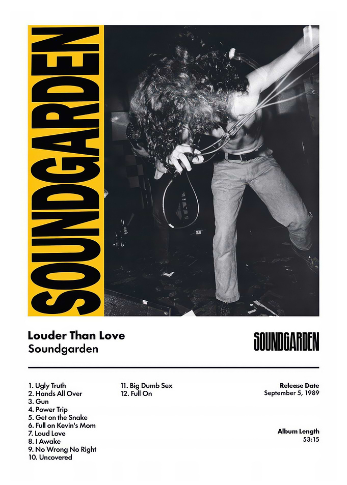 Soundgarden Louder Than Love Album Cover