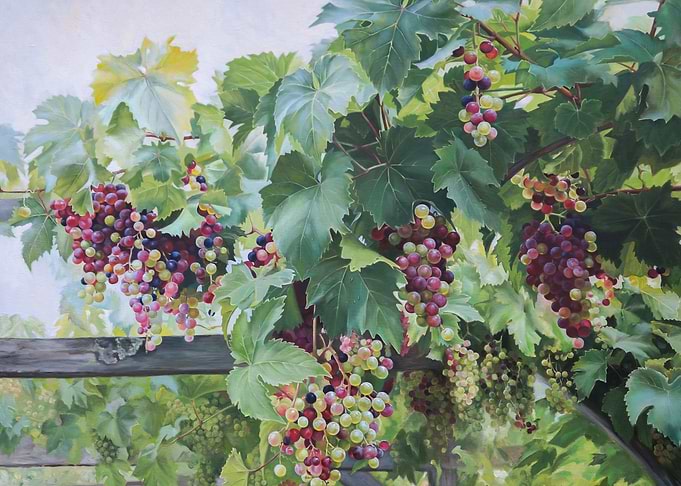 Lush Grapevine Painting