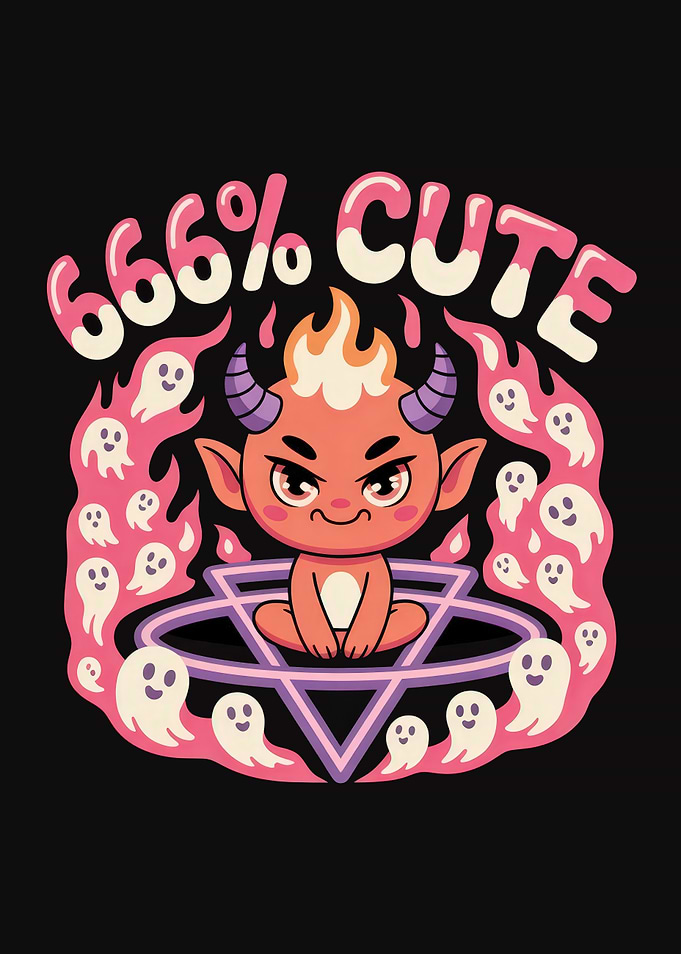 666% Cute Cartoon Devil