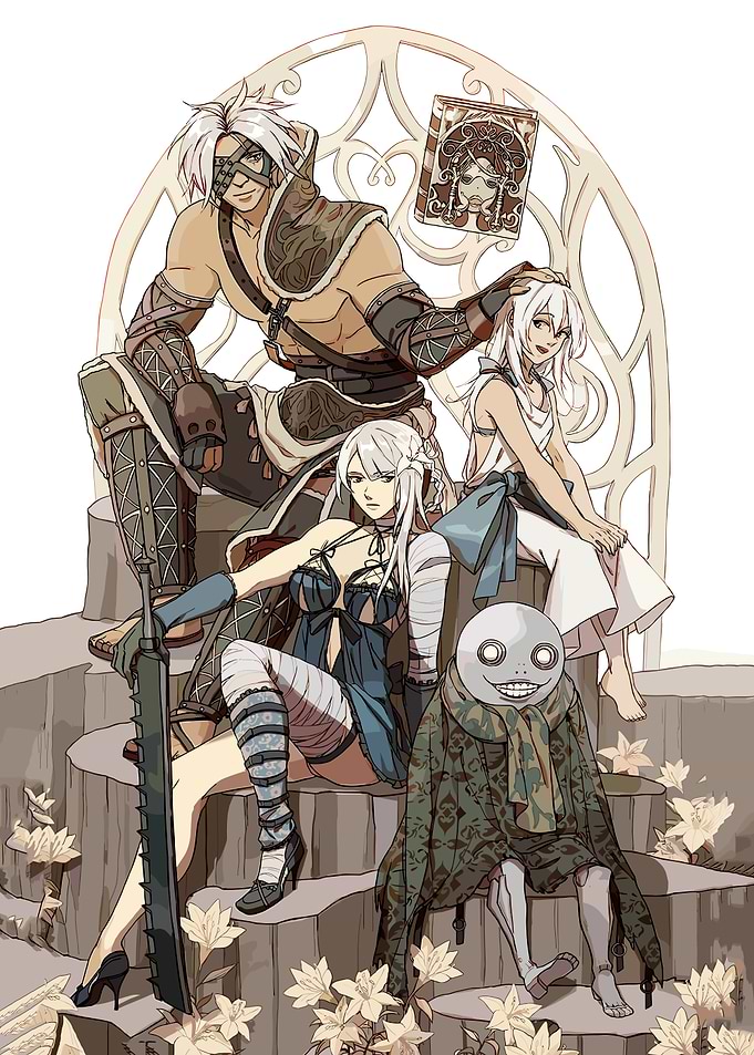 Nier characters illustration