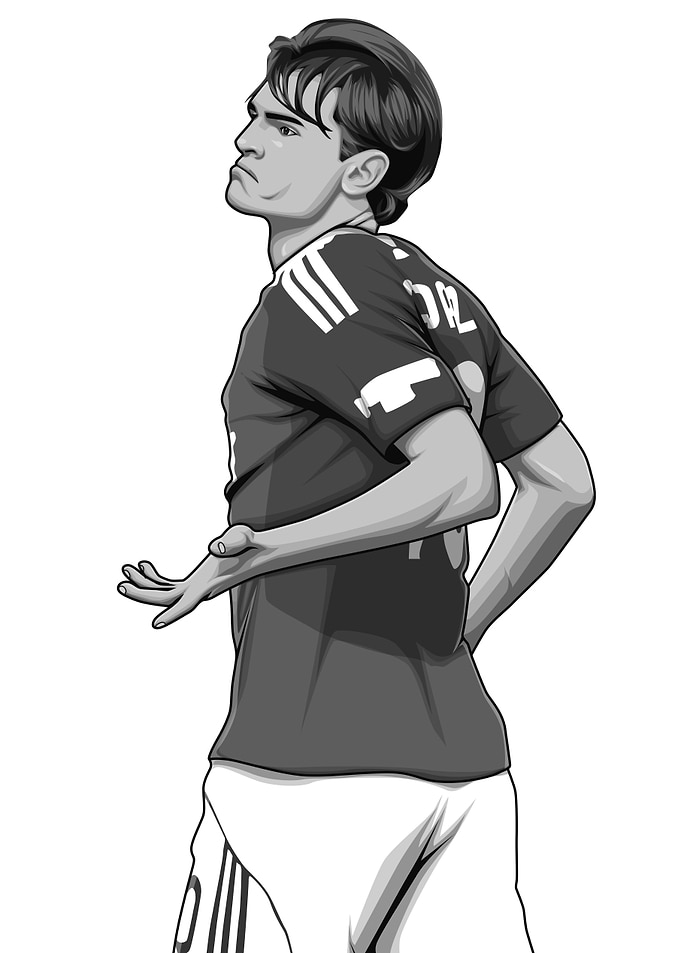 Nico Paz Black and White Version