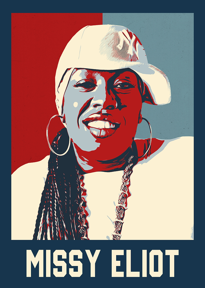 Missy Elliot Portrait Poster
