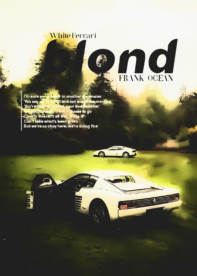 Frank Ocean Blond Album Cover Art