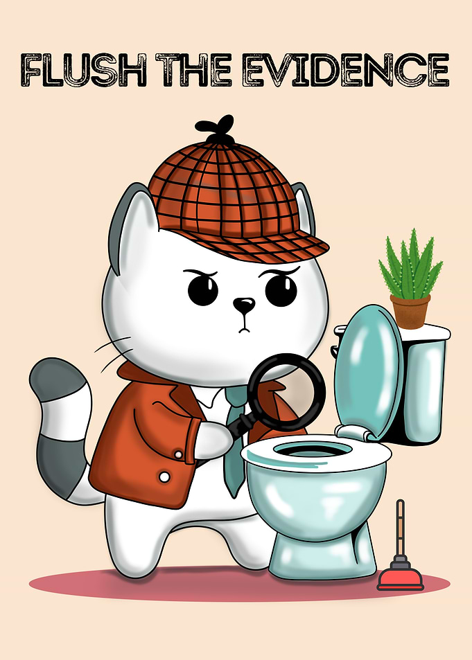 Detective Cat: Flush the Evidence