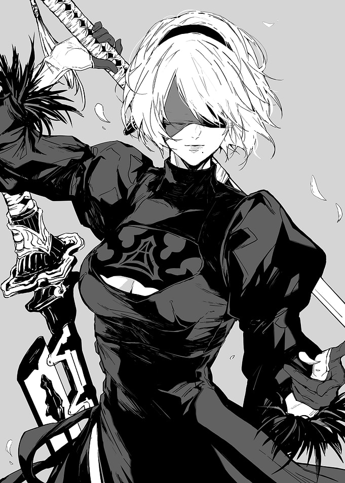 2B Nier Automata Fanart