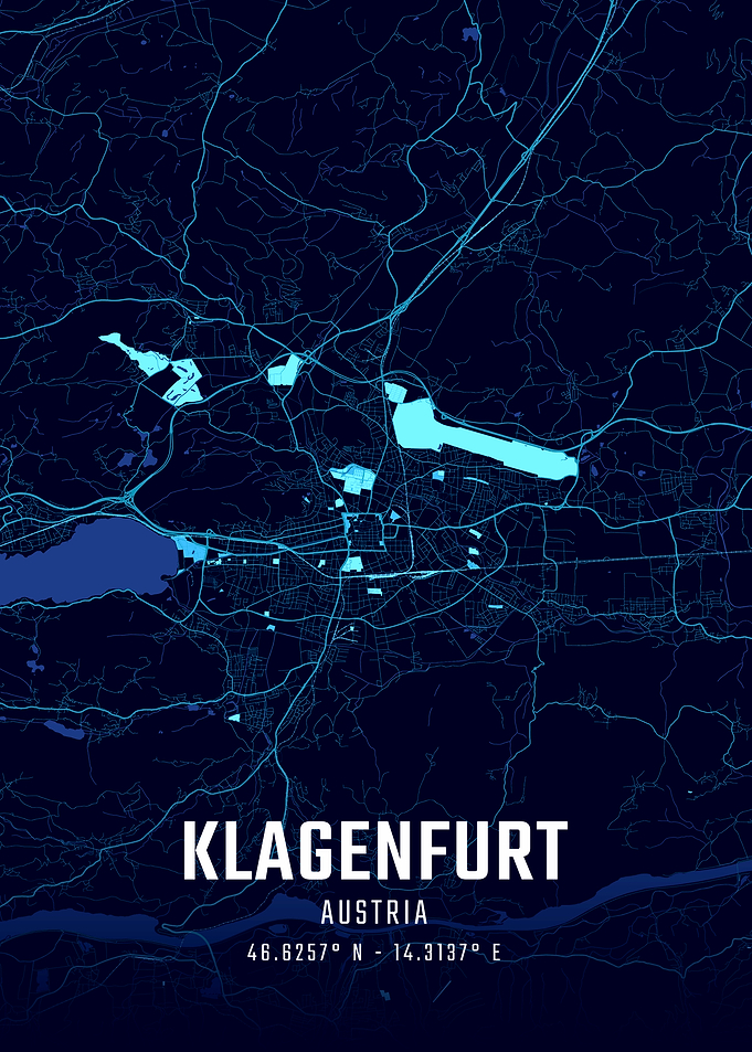 Klagenfurt Midnight City Map
