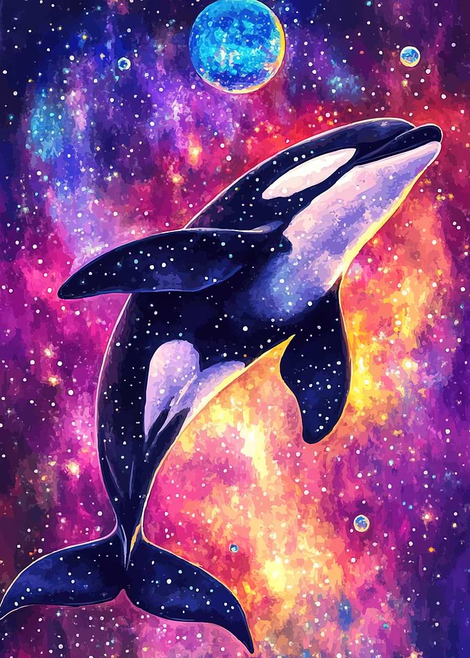Cosmic Orca Whale