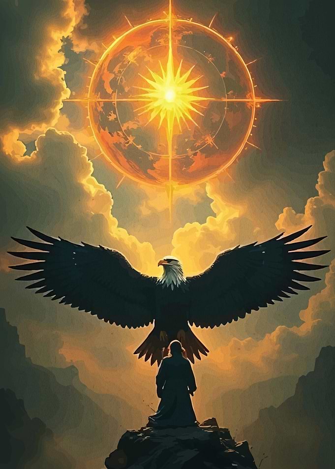 Eagle Man Celestial Sphere