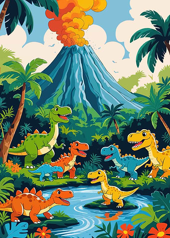 Dinosaurs Prehistoric Landscape
