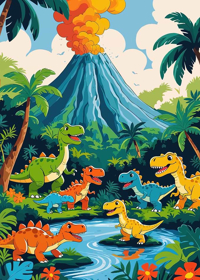 Dinosaurs Prehistoric Landscape