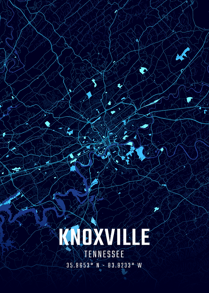 Knoxville Midnight City Map