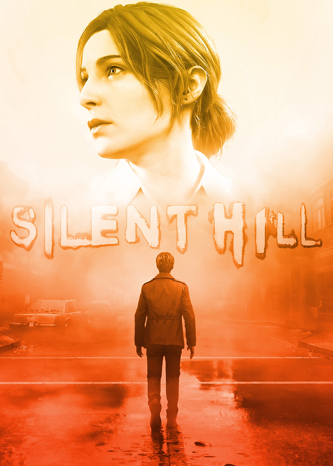 Silent Hill poster with characters