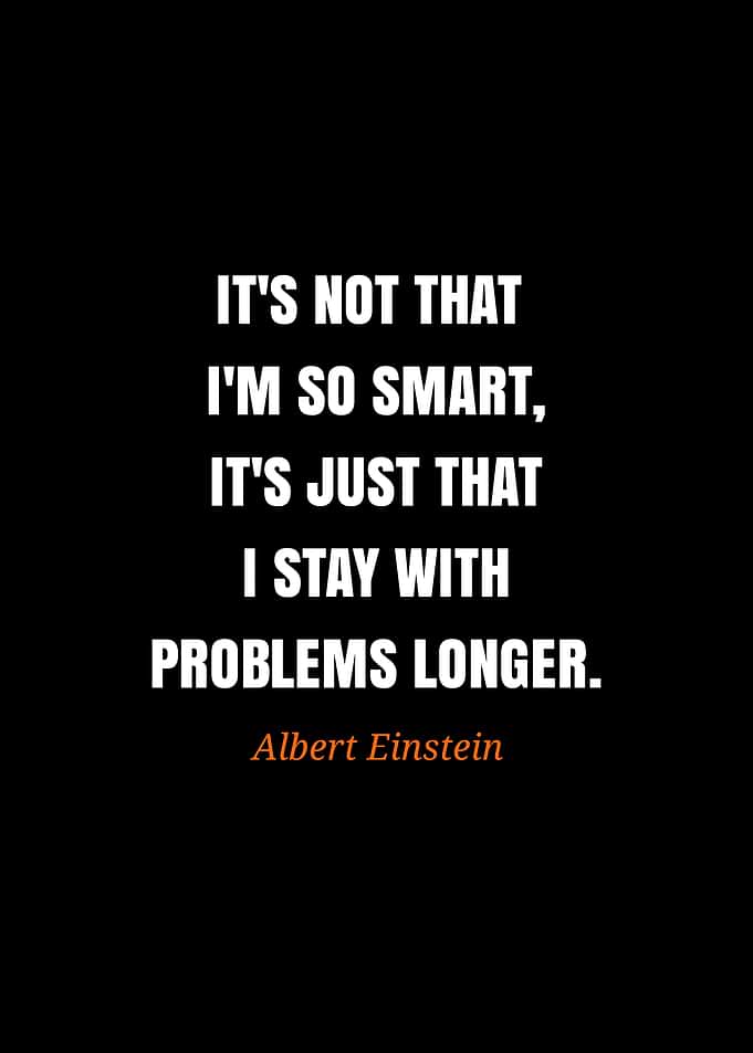 Einstein Quote: Persistence Over Intelligence