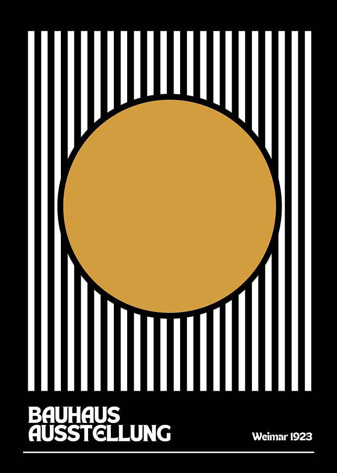 Bauhaus Ausstellung Weimar 1923 Poster