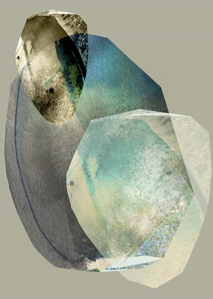 Abstract Watercolor Geometric Shapes