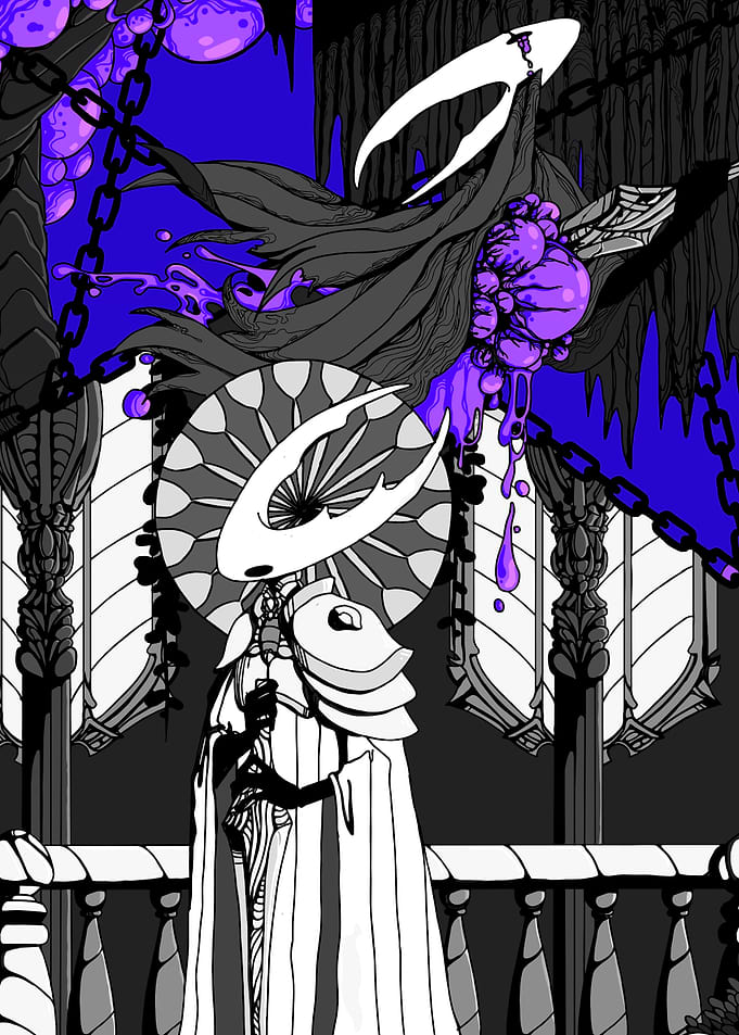 Hollow Knight digital art illustration