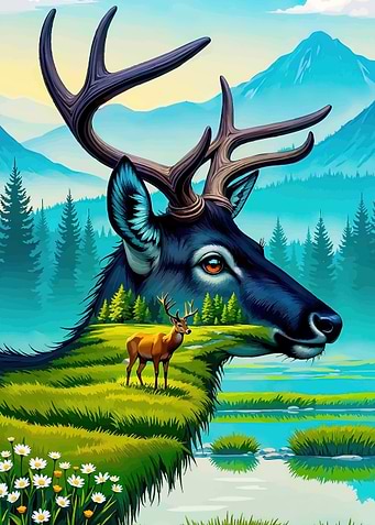 Deer Landscape Animal