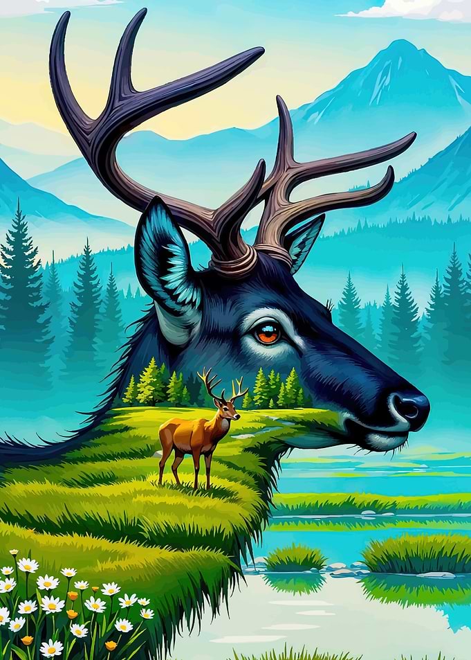 Deer Landscape Animal