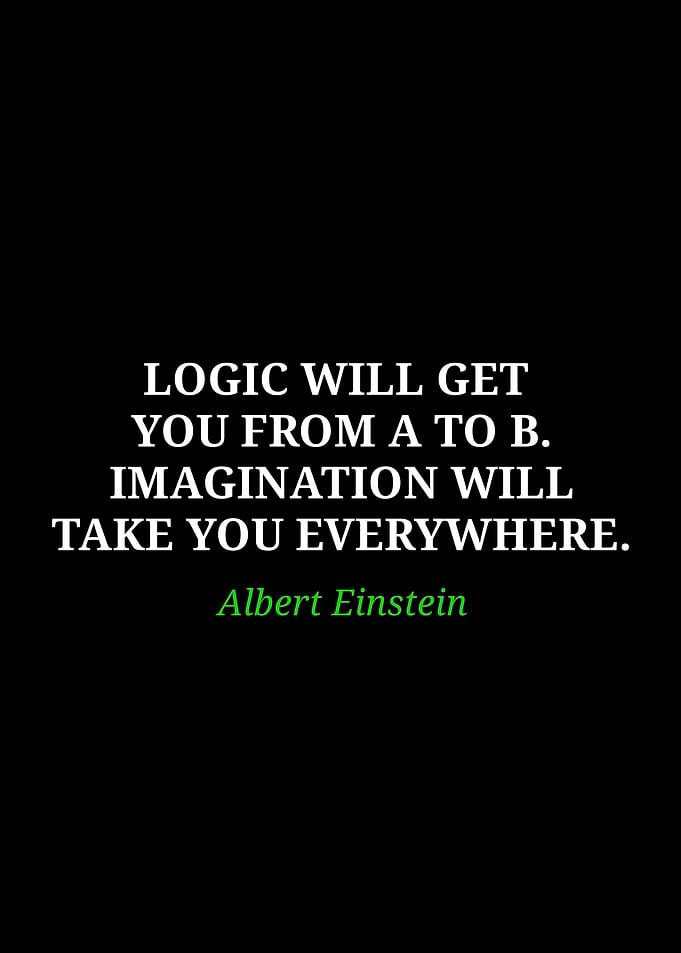 Einstein Quote: Logic vs. Imagination