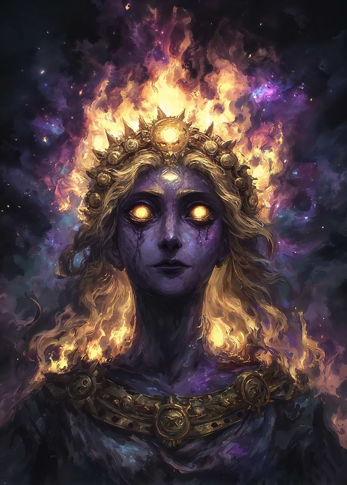 Celestial Being with Fiery Crown