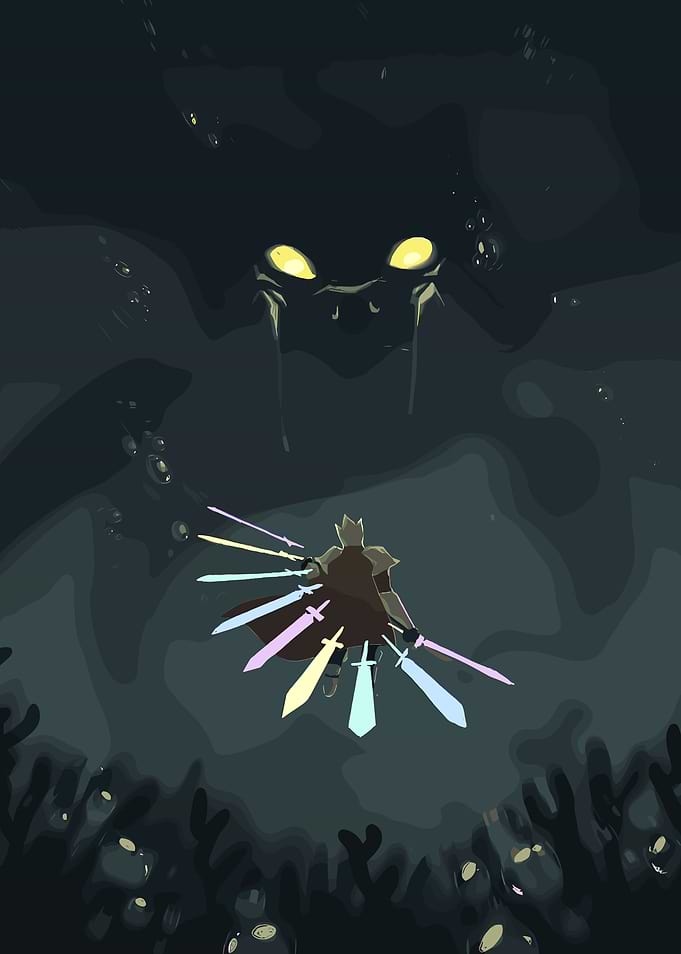 King vs. Sea Monster Digital Art