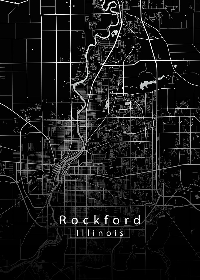 Rockford Illinois City Map