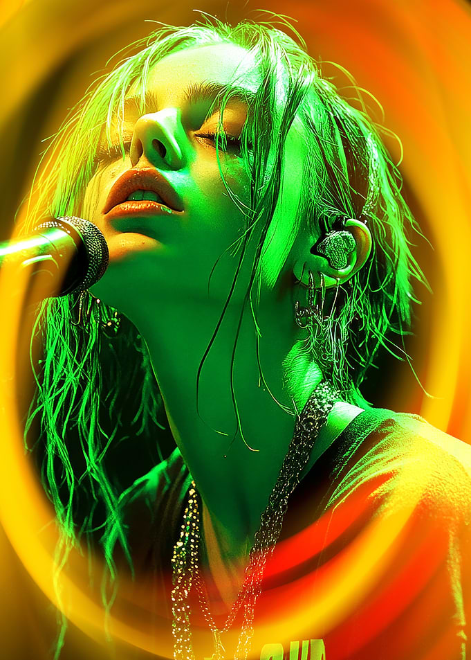 Billie eilish in Green Light