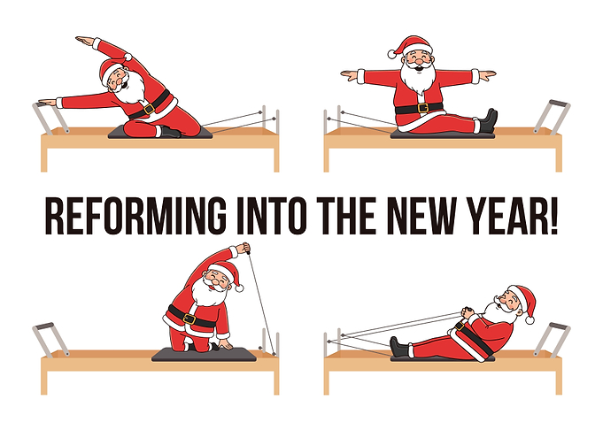 Santa Claus Pilates Reformer New Year