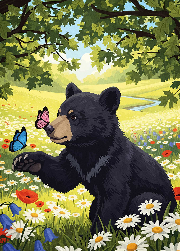 Bear Butterflies Meadow