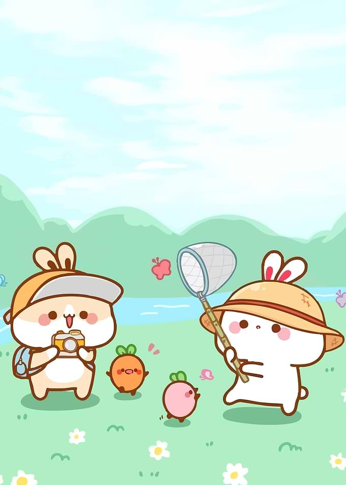 Cartoon Rabbits Nature