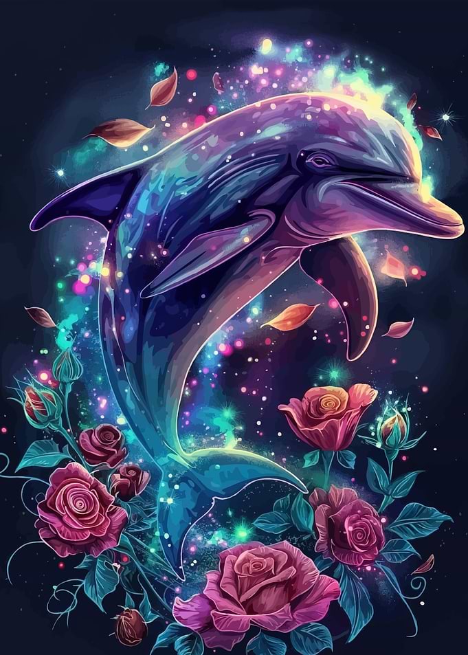 Dolphin Roses Animal