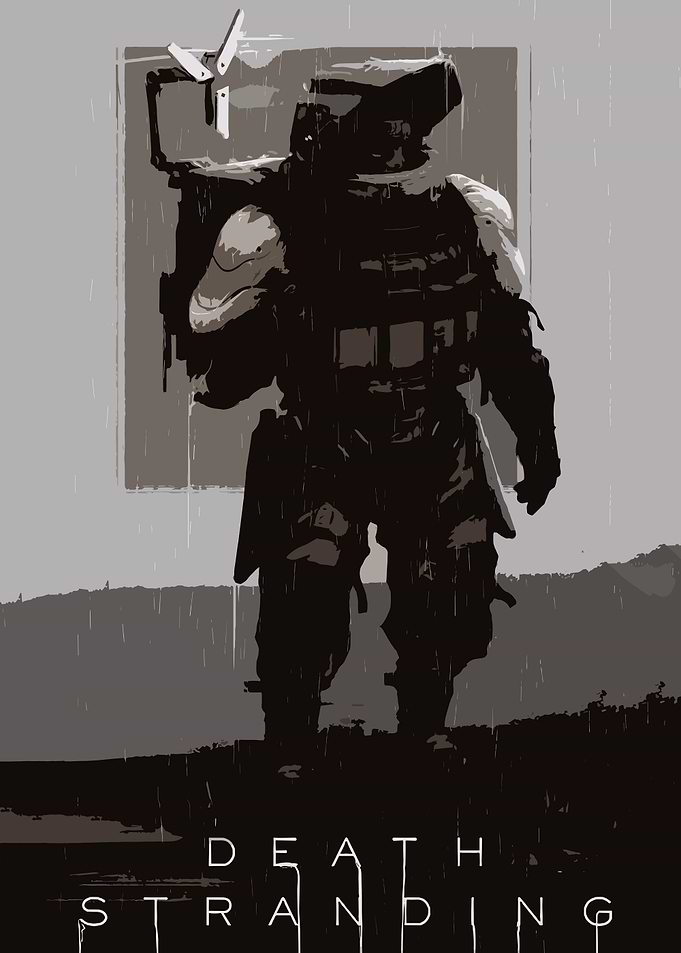 Death Stranding Minimalist Poster Art