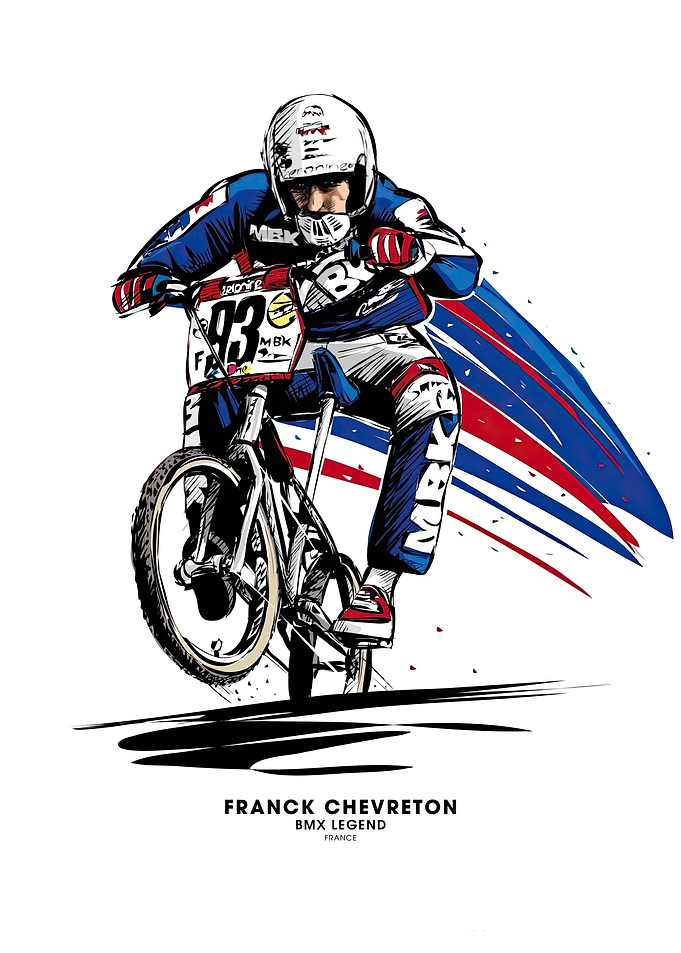 Franck Chevretton BMX Legend Illustration